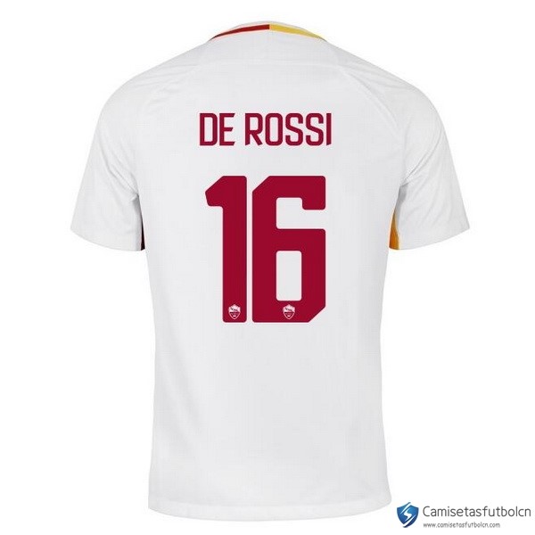 Camiseta AS Roma Segunda equipo De Rossi 2017-18